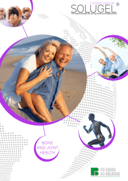 SOLUGEL Bone and Joint Health Brochure