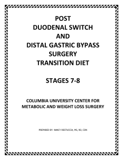 post duodenal switch and distal gastric bypass surgery transition