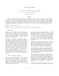 POLYGON SHADOW GENERATION by Peter Atherton, Kevin Weiler