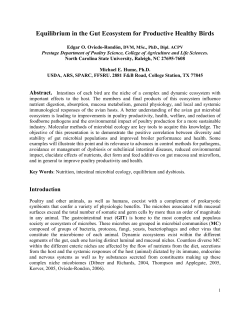 Paper Edgar Oviedo-Rondon DVM Equilibrium in the Gut Ecosystem