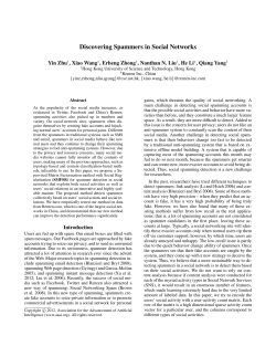 Discovering Spammers in Social Networks