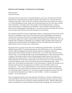 Historians and Technology - Canadian Historical Association