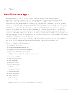Neurofibromatosis Type 1 (NF1) Fact Sheet