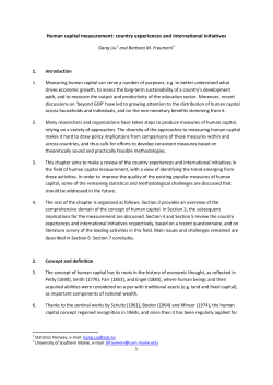 Human capital measurement: country