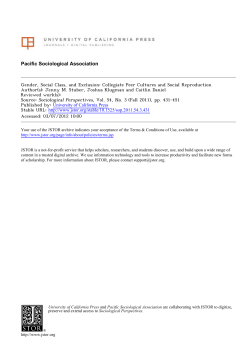 Gender, Social Class, and Exclusion: Collegiate Peer Cultures and