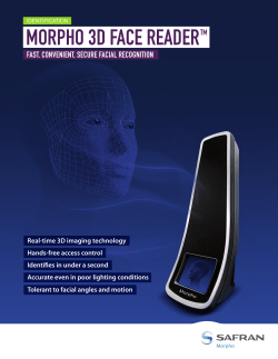 morpho 3d face reader tm