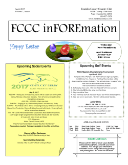 April 2017 - Franklin County Country Club