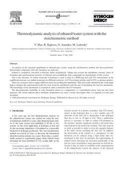 Thermodynamic analysis of ethanol/water system with the