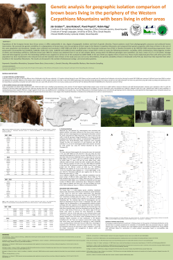 Genetic analysis for geographic isolation comparison of brown