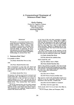 A Computational Treatment of Sentence-Final `then