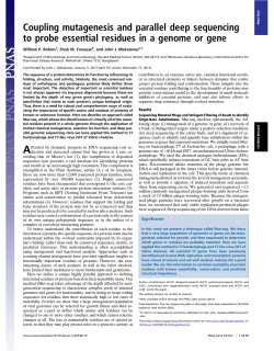 Coupling mutagenesis and parallel deep sequencing to probe
