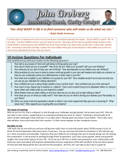 10 Incisive Questions For Individuals