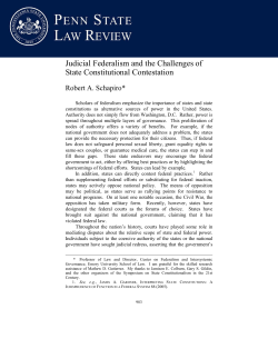 Judicial Federalism and the Challenges of State Constitutional