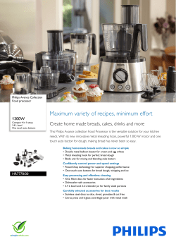 HR7778/00 Philips Food processor