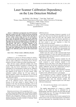 Laser Scanner Calibration Dependency on the Line Detection Method