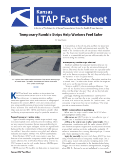 Temporary Rumble Strips Help Workers Feel Safer