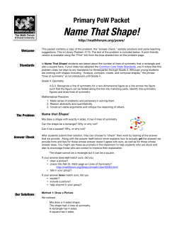 Name That Shape! - Heath School`s Online Math Center