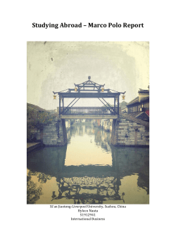Studying Abroad – Marco Polo Report