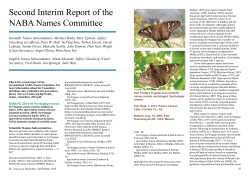 Interim Report-2016 - North American Butterfly Association
