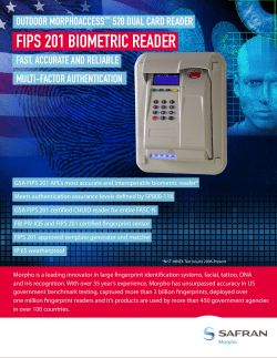 the Outdoor MorphoAccess 520 TWIC