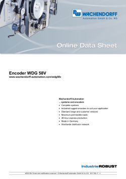 Data sheet - Wachendorff Automation