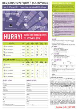 hurry! - Legalwise Seminars
