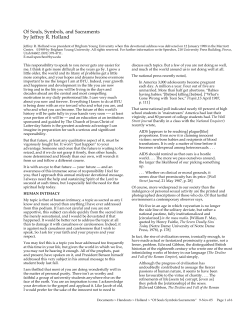 Of Souls, Symbols, and Sacraments by Jeffrey R