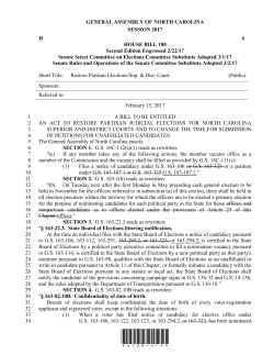 House Bill 100 - North Carolina General Assembly