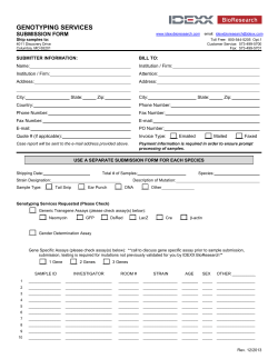 molecular biology services accession form