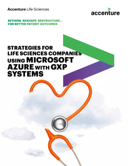 Microsoft Azure With GxP Systems | Accenture