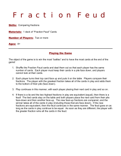 Fraction Feud - Learn With Math Games