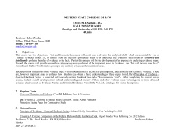 Evidence213AProfMolkoFA15Syllabus
