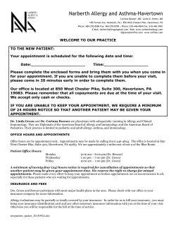 new patients - Linda D. Green, MD, FAAAAI, FACAAI