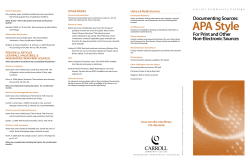 APA Brochure - Carroll Community College