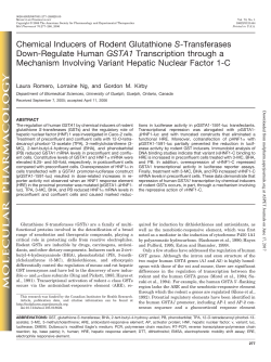 Chemical Inducers of Rodent Glutathione S