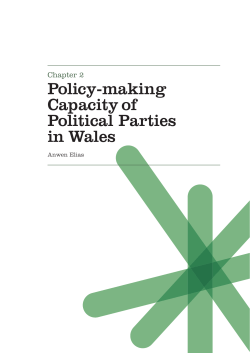 Policy-making Capacity of Political Parties in Wales