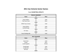 2011 - Texas Senior Games