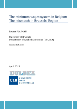 The minimum wage in Belgium