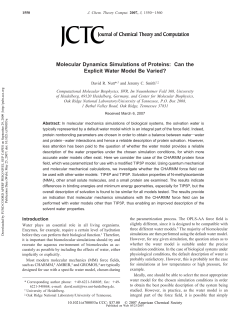 Molecular Dynamics Simulations of Proteins: Can the