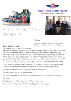 Bottles and cans poster