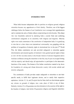 INTRODUCTION When India became independent