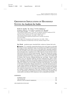 STOVES:An Analysis for India