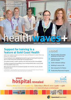 Support for training is a feature at Gold Coast Health