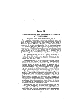 contemporaries and immediate successors of