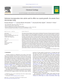 Selenium incorporation into calcite and its effect on crystal