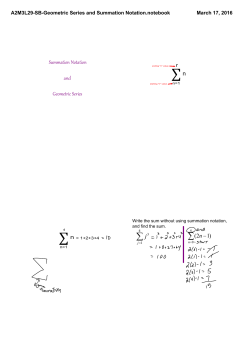 A2M3L29-SB-Geometric Series and Summation Notation.notebook