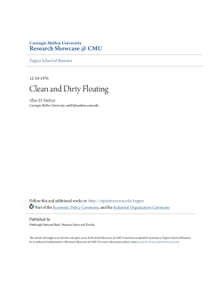 Clean and Dirty Floating - Research Showcase @ CMU