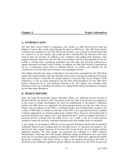 Chapter 2: Project Alternatives A. INTRODUCTION B. DESIGN