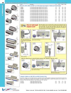 How are right angle adapters used?