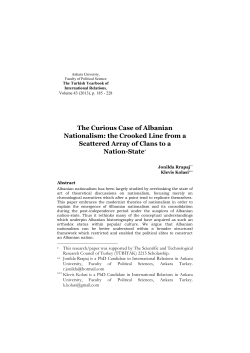 The Curious Case of Albanian Nationalism: the Crooked Line from a